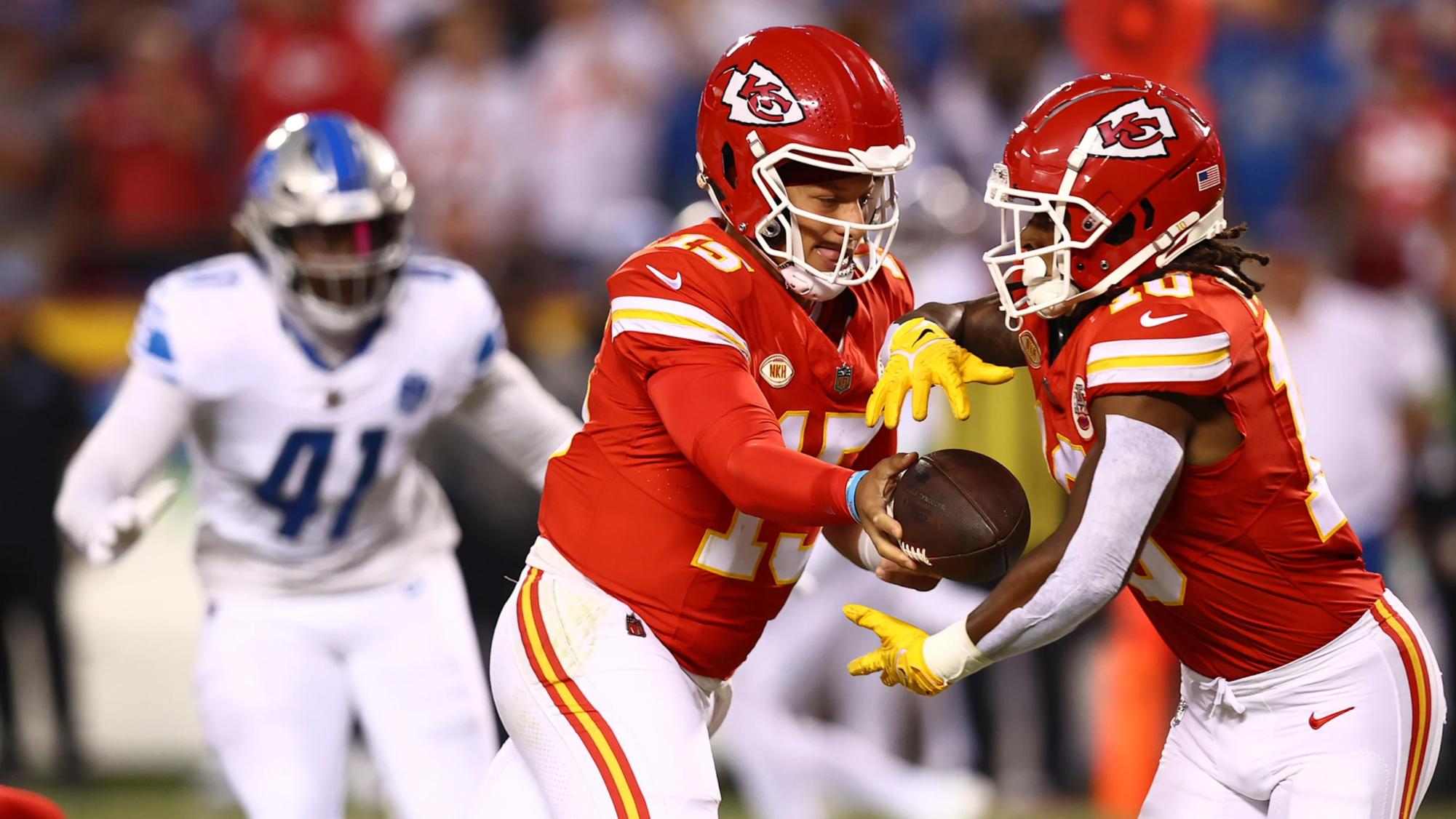 Bryan Cook of the Kansas City Chiefs recovers a fumble in the