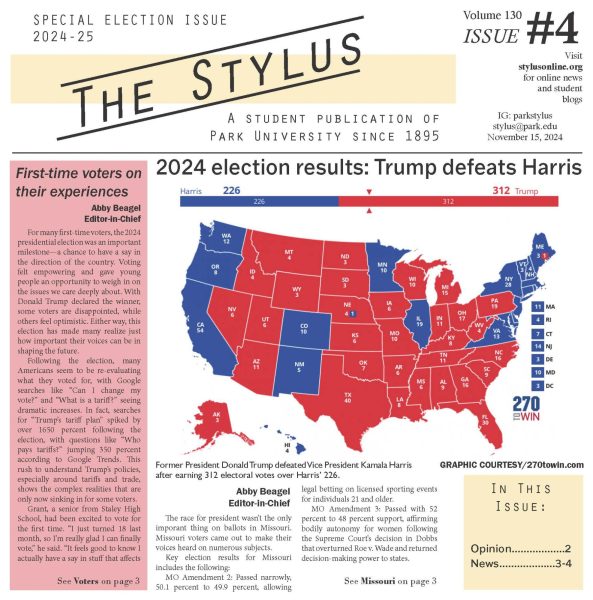 The Stylus - Volume 130 - Issue 4 - Special Election Issue - November 15, 2024