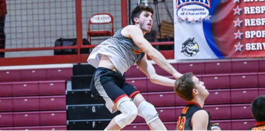 Joao playing with the Park University jersey in a home game, 2024